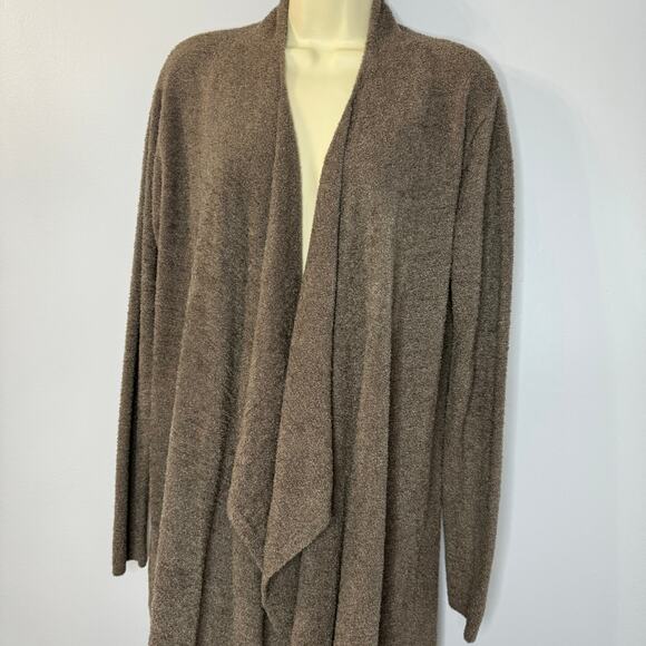 Barefoot Dreams Bamboo Chic Lite Knit Cardigan Soft Casual Open Front L/XL - Picture 7 of 9